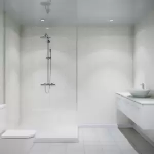 Image of Multipanel Classic Bathroom Wall Panel Hydrolock 2400 X 1200mm Blizzard - 722196