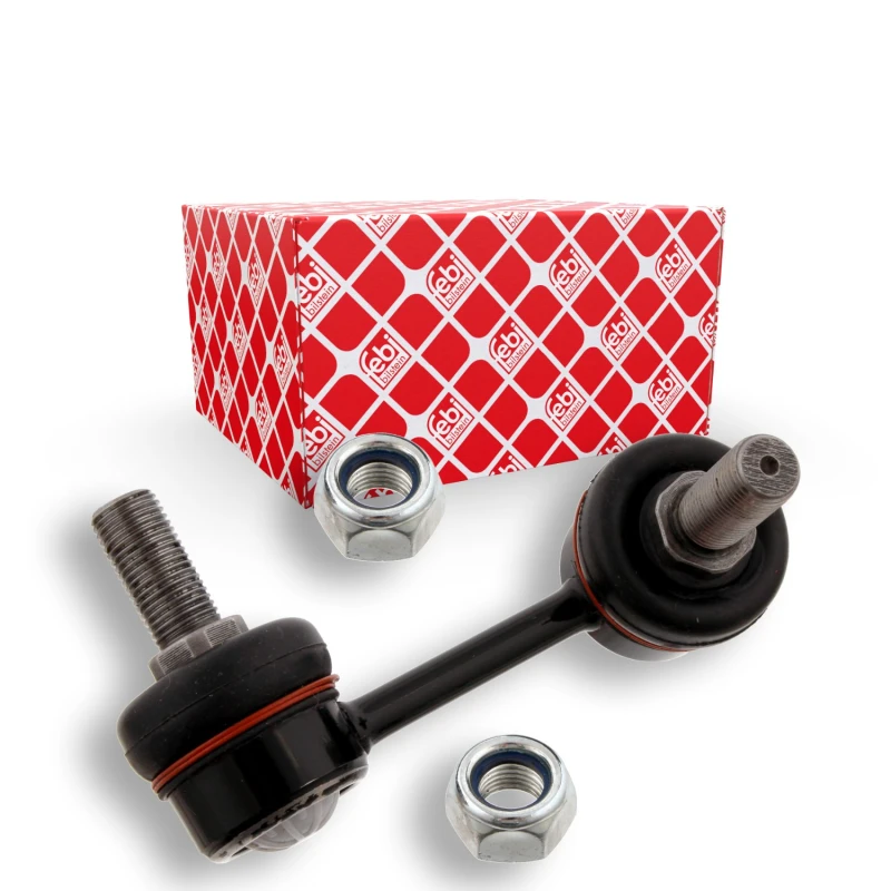 Image of FEBI BILSTEIN 28670 Anti-roll bar link OE Turbo NEW, Front Axle Right Steel Link Stabiliser (3229)
