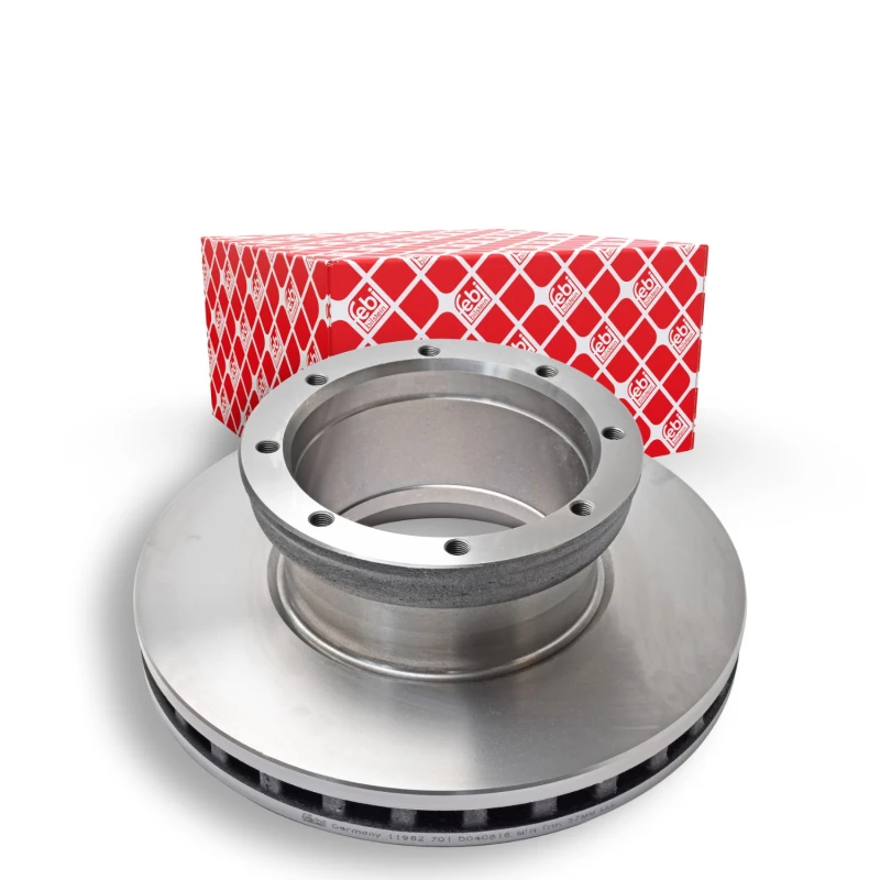 Image of FEBI BILSTEIN 11962 Brake disc Rear Axle, internally vented, Coated Brake Disc (82)