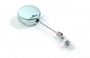 Image of Durable Chrome Badge Reel Fastener Pack of 10 822523