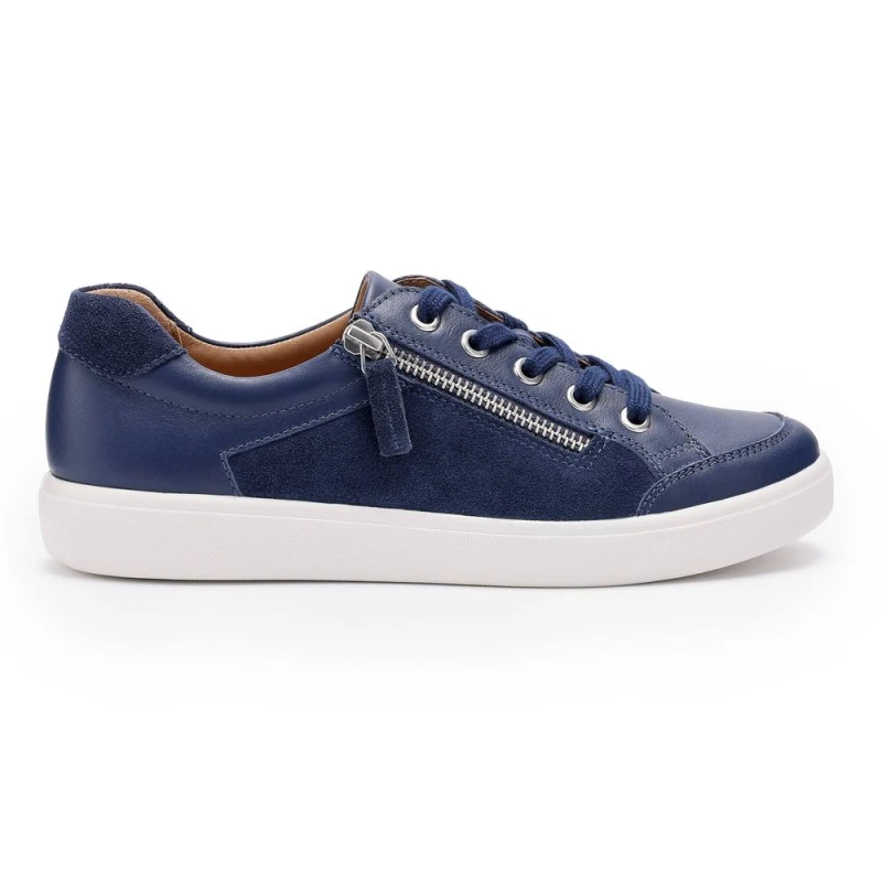 Image of Hotter Womens 'Chase II' Trainers in Navy Size: 9 Navy Female 9