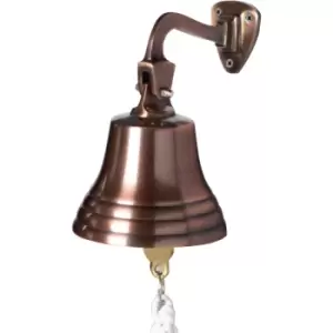 Image of Wall Mounted Traditional Door Ship Bell Bronze M&W - Bronze