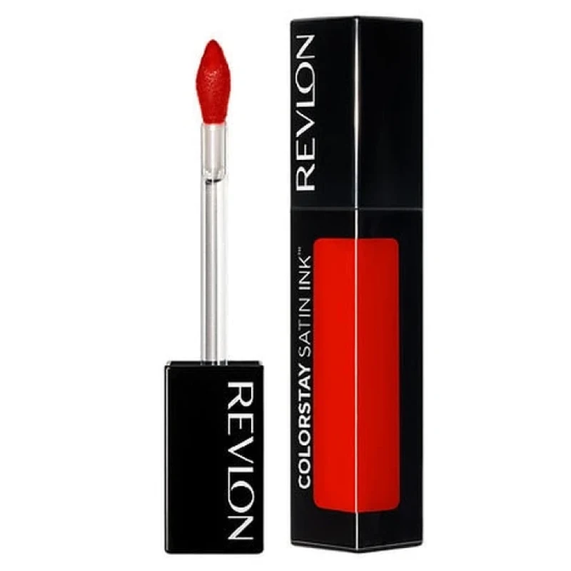 Image of Revlon Colourstay Satin Ink Liquid Lipstick 018 Fired Up