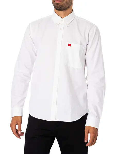 Image of HUGO Evito Slim Shirt White XL