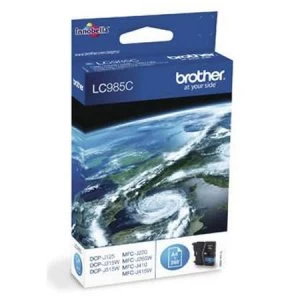 Image of Brother LC985 Cyan Ink Cartridge
