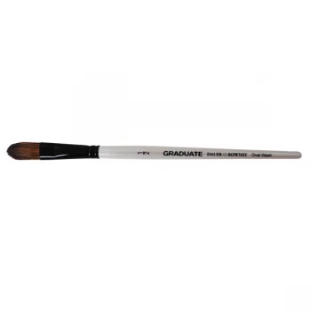 Image of Daler Rowney Graduate Pony & Synthetic Oval Wash Brush Size 1/2 "