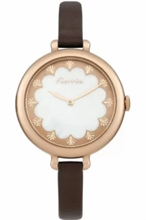 image of Ladies House Of Florrie Pearl Scalloped Watch HF006VRG