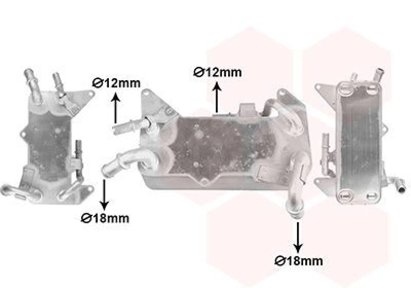 Image of VAN WEZEL Automatic transmission oil cooler VAN WEZEL 03013729