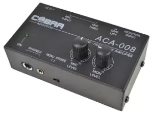 Image of Microphone and Headphone Audio Mixer