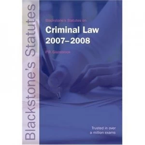 Image of Criminal Law by Peter Glazebrook Paperback