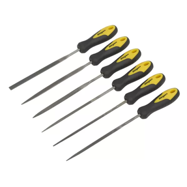 Image of Genuine SEALEY S0628 Needle File Set 6pc 100mm