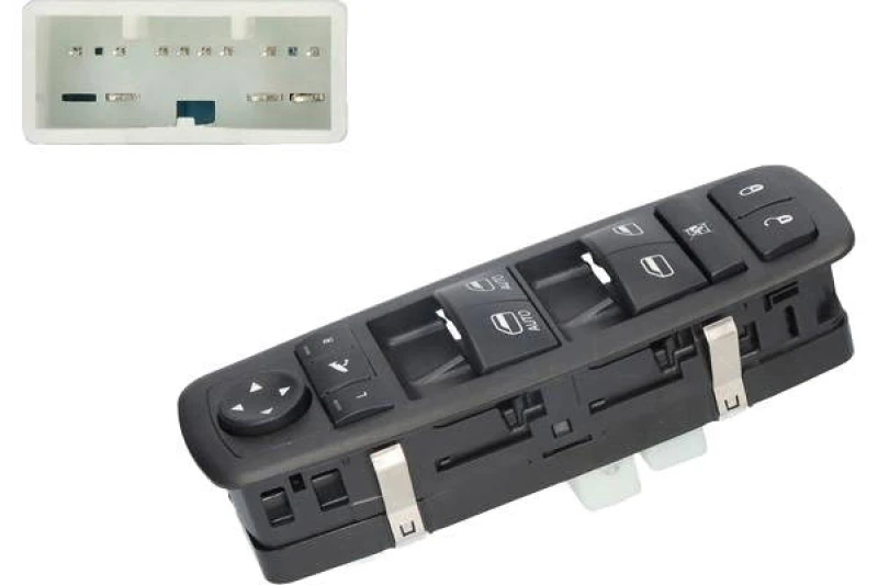 Image of Alfa e-Parts AF04087 Switch, window winder Driver side Thermoplast Switch,window winder (1761)