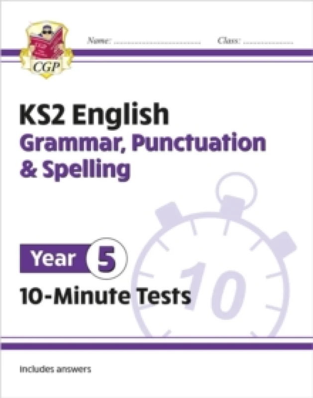 Image of KS2 Year 5 English 10-Minute Tests: Grammar, Punctuation & Spelling Paperback / softback