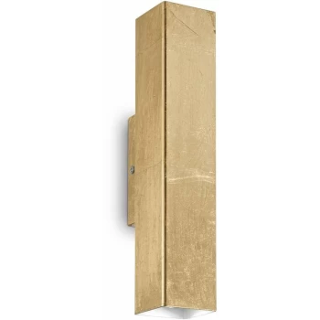 Image of Ideal Lux Sky - 2 Light Up & Down Wall Light Gold, GU10