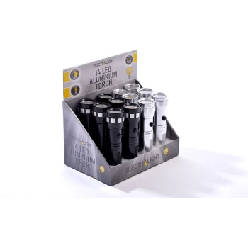 Image of Bluespot - 65248 Electralight 14 LED Aluminium Torch With Batteries