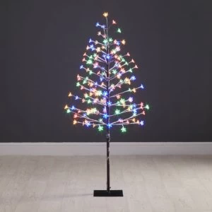 image of Robert Dyas LED 4ft Blossom Tree - Multi-Coloured