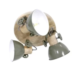 Image of Gearwood Spotlight Clusters Green With Old Made Wood