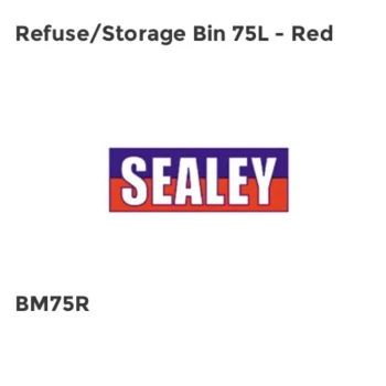 image of Refuse/Storage Bin 75L - Red