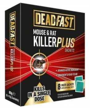 Image of Deadfast Mouse and Rat Killer Plus Poison, 8 Sachets