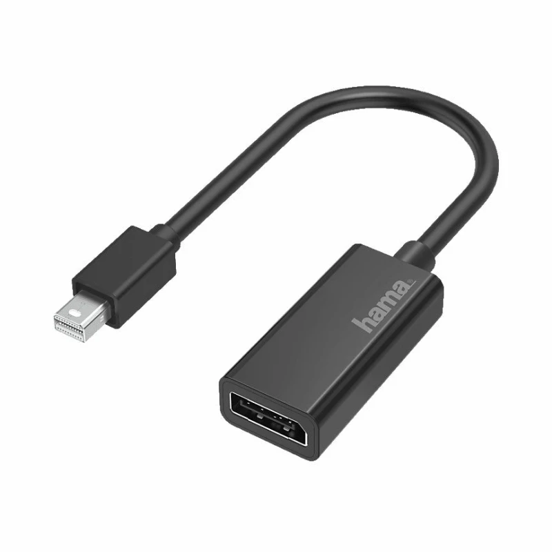 Image of Hama Hama 00200331 video cable adapter Mini DisplayPort DisplayPort Black 00200331