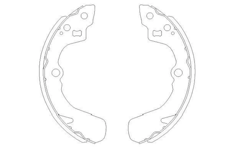 Image of KAVO PARTS Brake Shoe Set KAVO PARTS KBS-8905