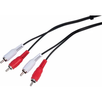 image of Av:link - 112.048UK 2 X RCA Plugs To 2 X RCA Plugs Lead 1.2m