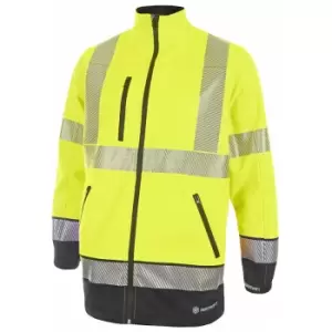 Image of Hivis two tone softshell sat yell/nvy 4XL - Saturn Yellow / Navy - Saturn Yellow / Navy - Beeswift