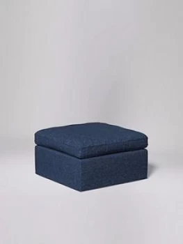 image of Swoon Seattle Original Fabric Ottoman - Soft Wool