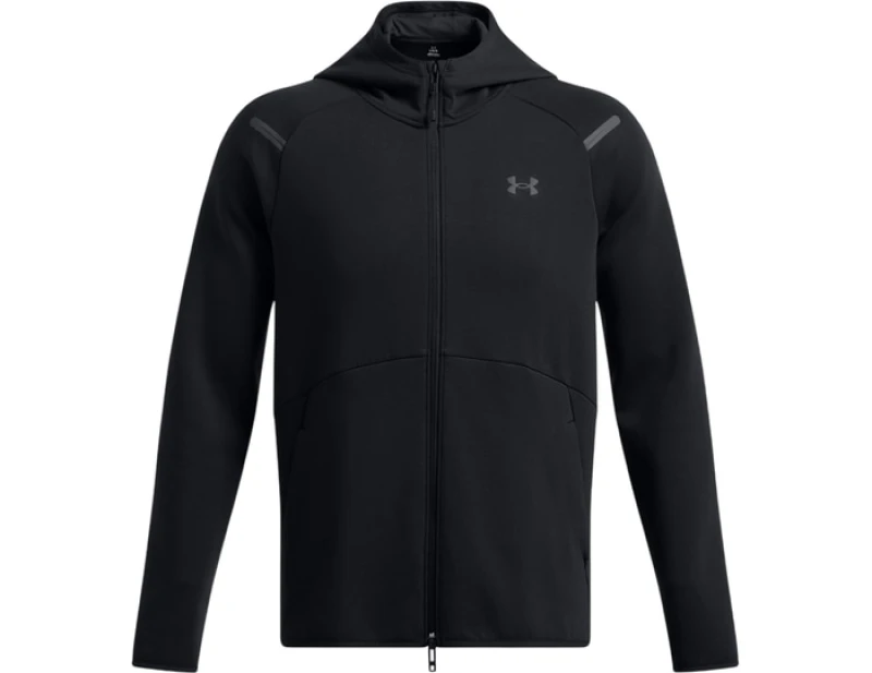 Image of Under Armour Unstoppable Fleece Hooded Jacket Black C001 L