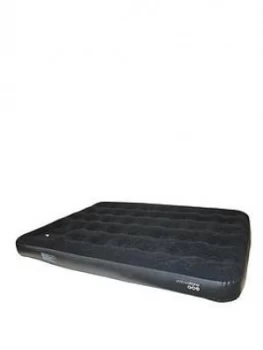 image of Yellowstone Double Flocked Airbed With Pump - Black