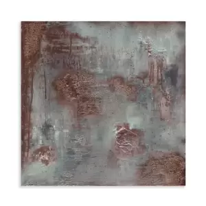 Image of The Art Group Soozy Barker Copper & Coal Canvas / 85x85cm