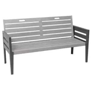 image of Florenity Grigio 3 Seat Bench - Grey