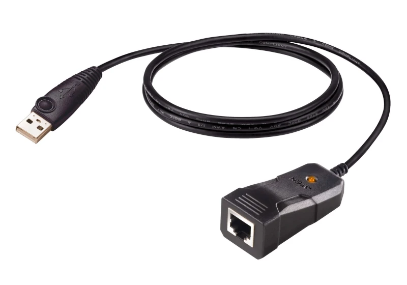 Image of ATEN UC232BF serial cable Black 1.2 m USB Type-A RJ-45