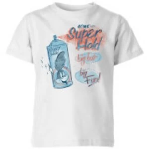 image of Looney Tunes ACME Super Hold Kids T-Shirt - White - 11-12 Years