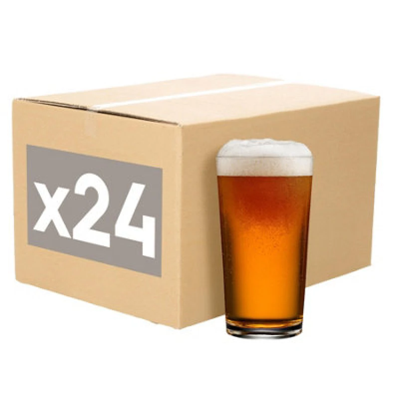 Image of Argon Tableware Conical Pint Beverage Glasses - 568Ml (20Oz) - Pack Of 24