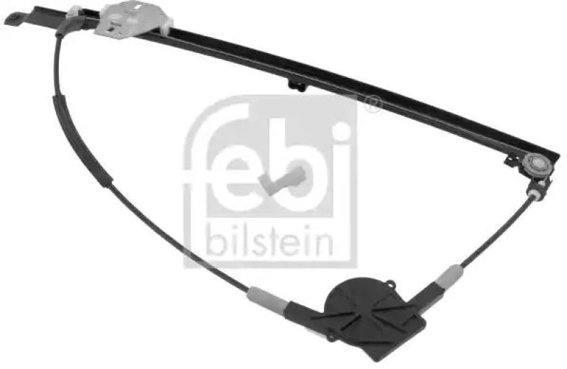Image of FEBI BILSTEIN 100493 Window regulator Right Front, Operating Mode: Electric, without electric motor Window Winder (1561)