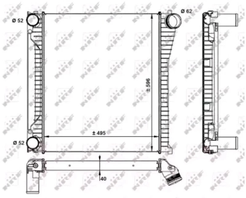 Image of NRF 30929 Intercooler Intercooler,charger (468)