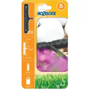 Image of Hozelock MICRO Supply to Irrigation Pipe Reducing T Connector 5/32" (4mm) & 1/2" (12.5mm) Pack of 12