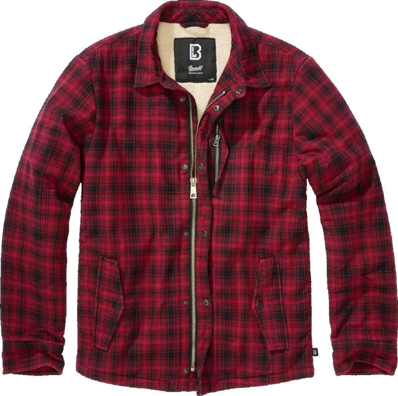 Image of Brandit Classic Sherpa Jacket Between-seasons Jacket red Black M Men
