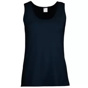 Image of Womens/Ladies Value Fitted Sleeveless Vest (XX Large) (Midnight Blue)