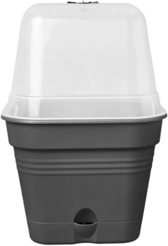 Image of Elho Green Basics Growpot Square Allin1 30cm - Living Black