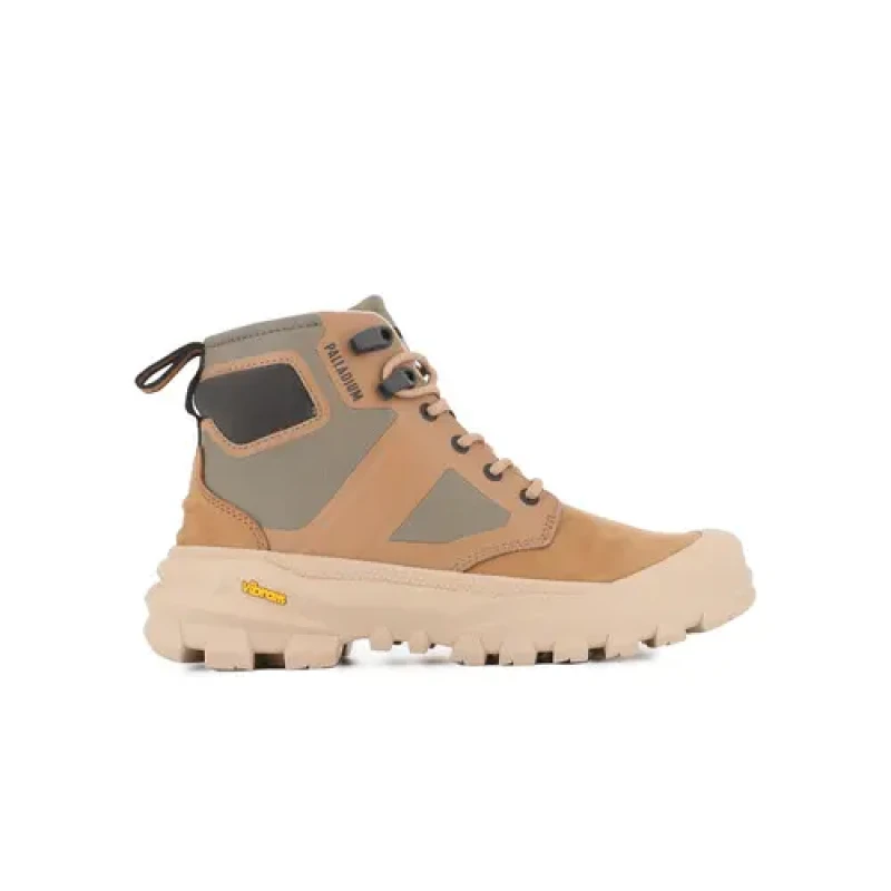 Image of Palladium Zip ankle boots Palladium Rider Marron Unisex 44