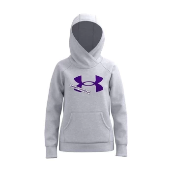 image of Under Armour Rival Fleece Logo Hoodie Junior Girls - Grey