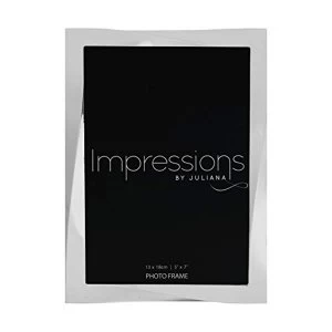 Image of 5" x 7" - Impressions Silver Plated Twisted Photo Frame