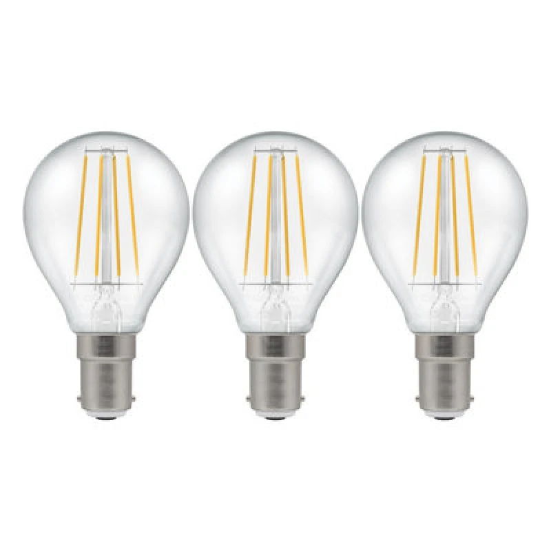 Image of Crompton Lamps LED Golfball 4.2W B15 Filament Warm White Clear (40W Eqv)