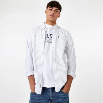 image of Jack Wills Wadsworth Stripe Oxford Shirt - White