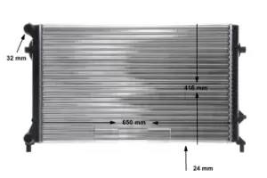 Image of MAHLE Original Engine radiator BEHR Mechanically jointed cooling fins CR 30 001S Radiator, engine cooling,Radiator VW,AUDI,SKODA