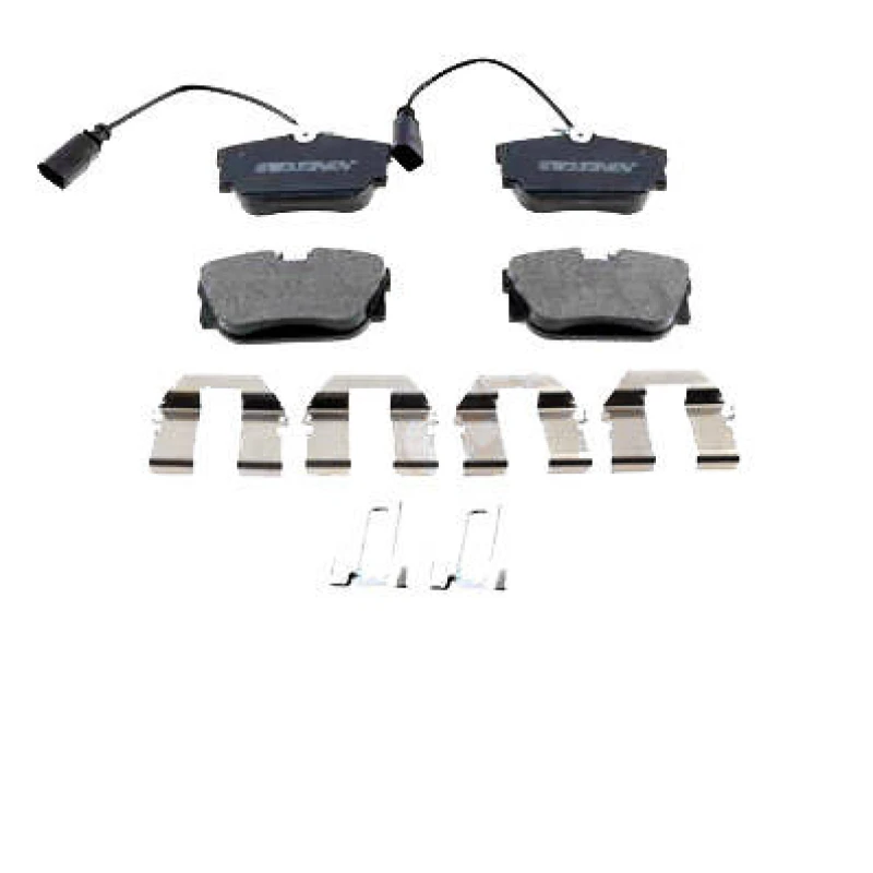 Image of ZIMMERMANN 23446.165.2 Brake pad set Rear Axle, incl. wear warning contact, Photo corresponds to scope of supply Brake Pad Set,disc brake (402)