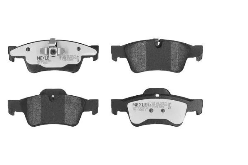 Image of MEYLE 025 239 2318/PD Brake pad set Rear Axle, prepared for wear warning indicator, MEYLE-PD Quality, with anti-squeak plate Brake Pad Set,disc brake