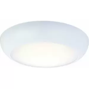 image of Round LED Ceiling Light & Microwave Motion Sensor 12W Cool White IP65 Bathroom